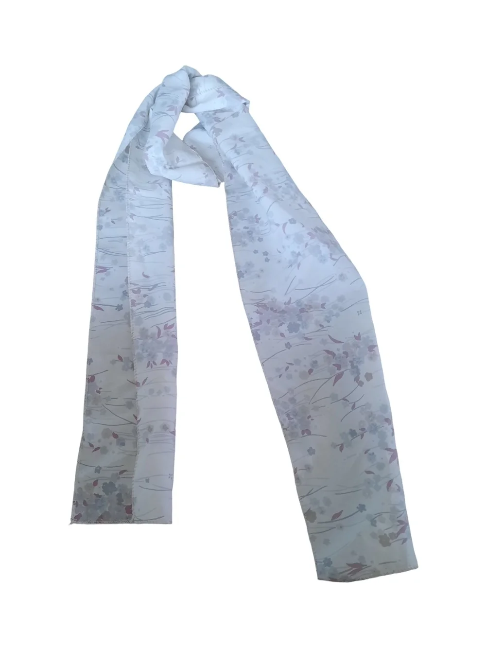 Light Cream Floral Print Scarf - Women Accessories